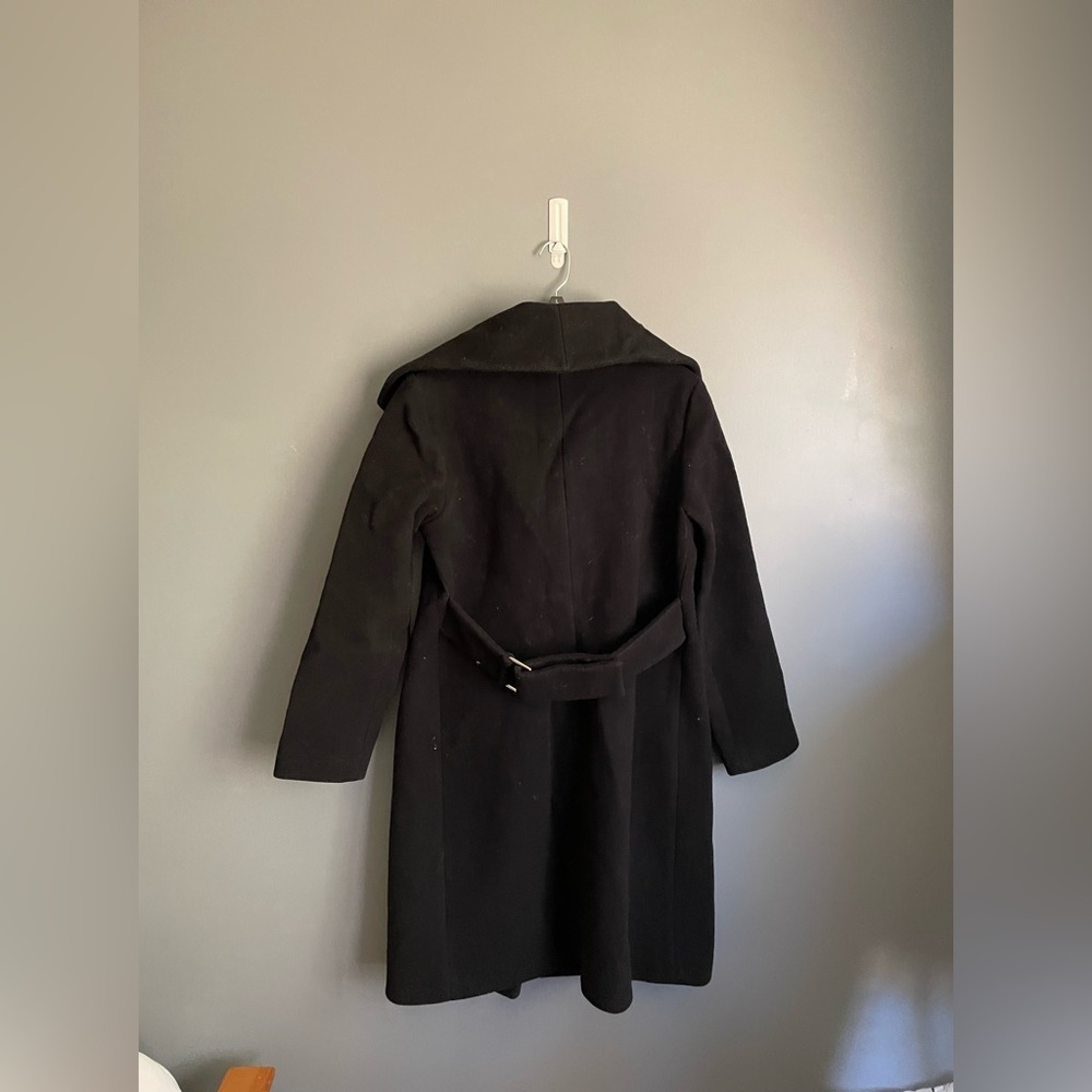 Mackage 100% Merino Wool Belted Coat Womens Size Large - Picture 2 of 4